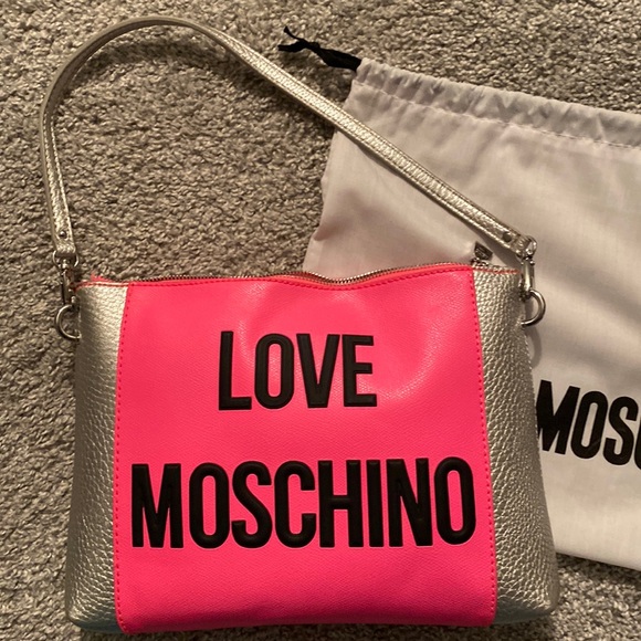 Love Moschino Handbags - Love Moschino bag /clutch w removable silver strap